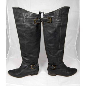 Joie Over the Knee Leather Riding Boots